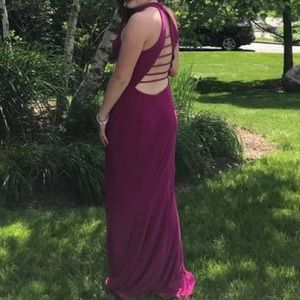 Fushcia prom dress